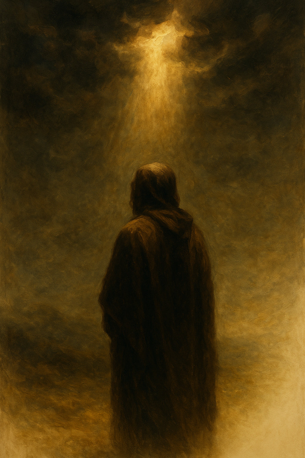 A figure called by divine light